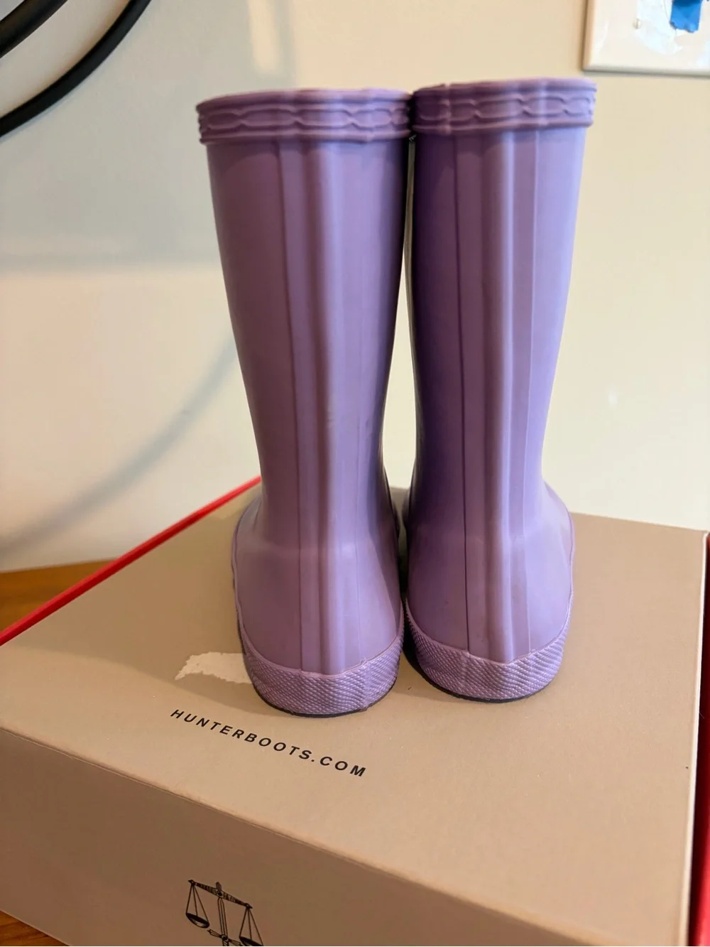 Hunter Kids Lavender Purple Rain Boots